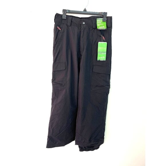 Obermeyer Cargo II Snow Pants Juniors Size 14 Nylon Waterproof Black NWT New - Picture 8 of 12